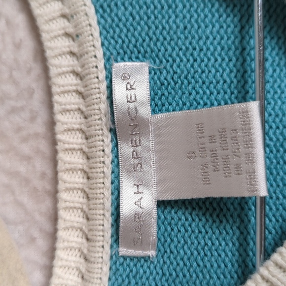 Sarah Spencer Women's Blue Knit Grandmacore Cardigan Sweater Size S - Picture 4 of 6